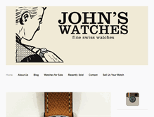 Tablet Screenshot of johnswatches.com